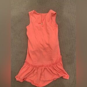 Cute pink dress with ruffles